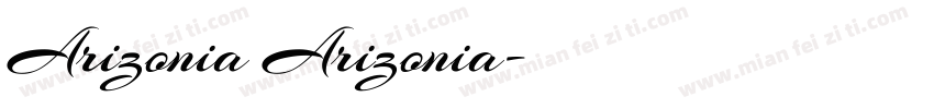 Arizonia Arizonia字体转换